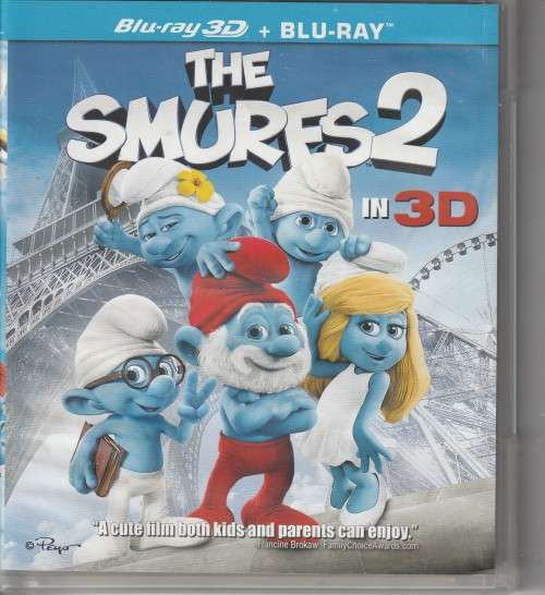 THE SMURFS 2 BLUE RAY IN 3D