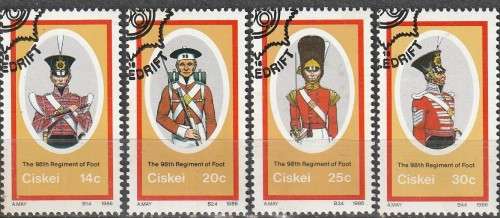 CISKEI 1986 Military Uniforms of the 98th Foot Regiment CTO