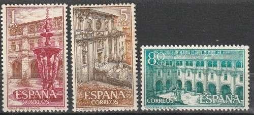 SPAIN 1960 Monasteries and Abbeys MM CV R66 SG 1383-5