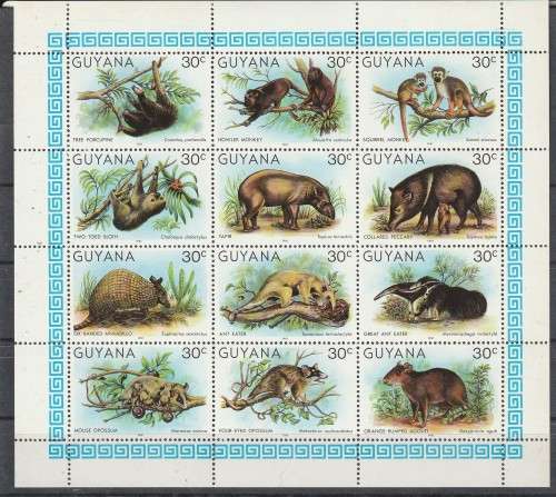 GUYANA 1981 Wildlife MM CV R66 SG 756-767