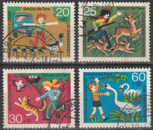 GERMANY 1972 Youth Hostel - Animal Protection ULH CV R104.50 SG 1613-6
