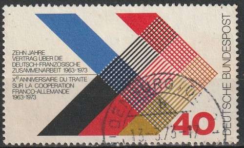 GERMANY 1973 The 10th Anniversary of the German-France Collaboration ULH CV R14.30 SG 1647