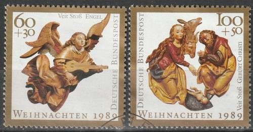 GERMANY 1989 Christmas Stamps UNH CV R99 SG 2294/5