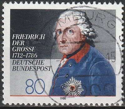 GERMANY 1986 The 200th Anniversary of the Death of Frederick the Great ULH CV R17.60 SG 2138