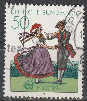 GERMANY 1981 EUROPA Stamps - Folklore ULH CV R8.80 SG 1960