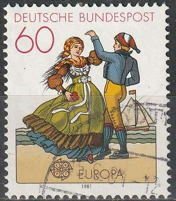 GERMANY 1981 EUROPA Stamps - Folklore ULH CV R8.80 SG 1961