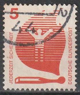GERMANY 1971 Information About Accidents ULH CV R5.50 SG 1596