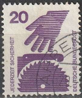 GERMANY 1971 Information About Accidents ULH CV R6.60 SG 1598
