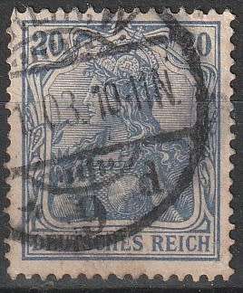GERMAN REICH 1905 -1911 Germania and Local Motifs ULH CV R52.80 SG 86