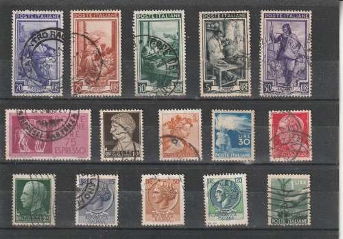 UNCHECKED ITALY SELECTION BID PER STAMP TO TAKE ALL CARD EXCLUDED