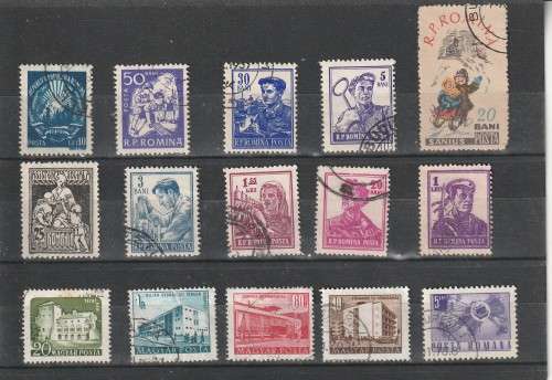 UNCHECKED ROMANIA SELECTION BID PER STAMP TO TAKE ALL CARD EXCLUDED