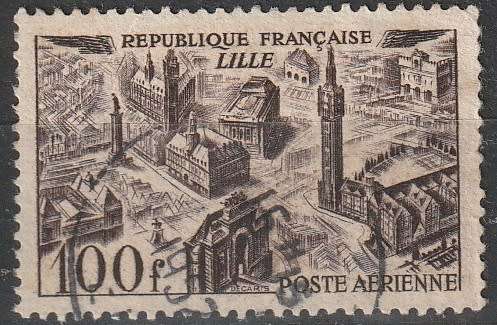 FRANCE 1949 -1950 Airmail ULH CV R14.30 SG 1055