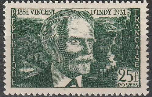 FRANCE 1951 Vincent d`Indy MM CV R60.50 SG 1112