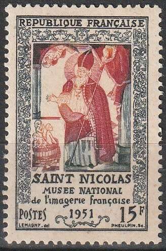 FRANCE 1951 st. Nicolas MM CV R44 SG 1126