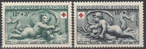 FRANCE 1952 Red Cross MM CV R319 SG 1158/9