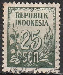 INDONESIA 1951 Numeral Stamps ULH CV R4.40 SG 618