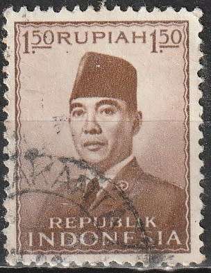 INDONESIA 1953 President Sukarno ULH CV R2.20 SG 632