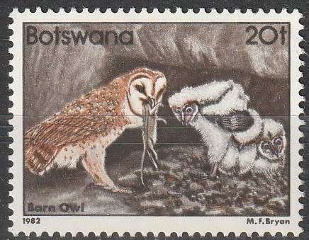 BOTSWANA 1982 Birds MM CV R121 SG 525