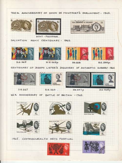 GREAT BRITAIN 6 PAGES GOOD VALUE