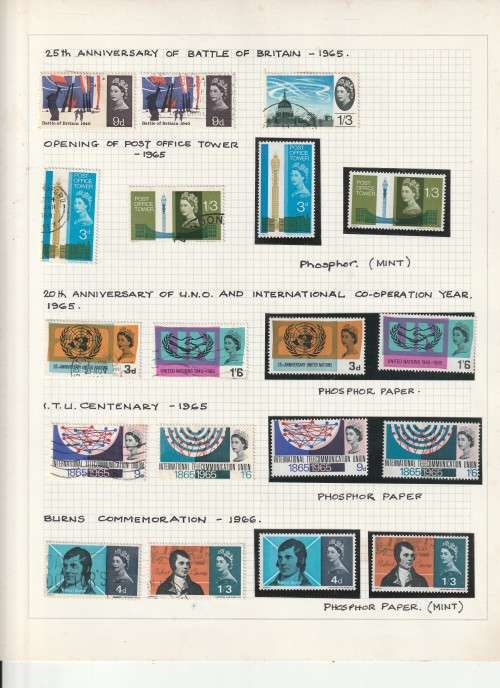 GREAT BRITAIN 6 PAGES GOOD VALUE