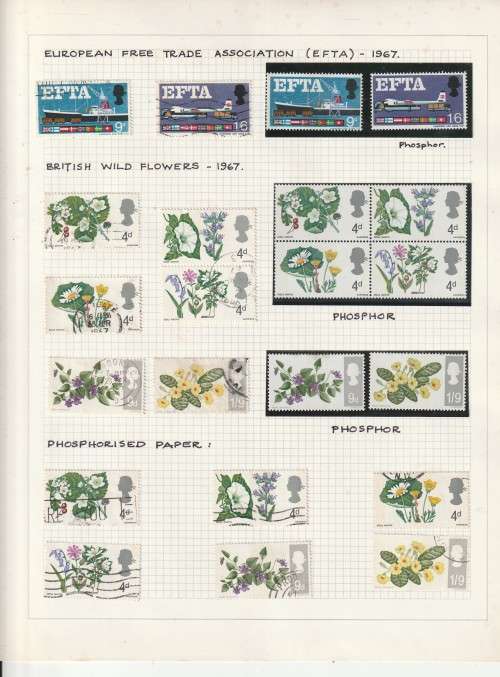 GREAT BRITAIN 6 PAGES GOOD VALUE