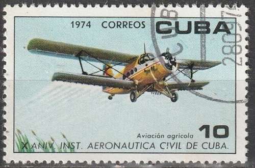 THEMATIC AIRCRAFT CUBA 1974 ULH CV R8.80 SG 2160