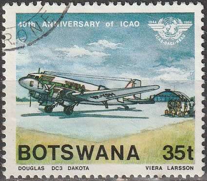 THEMATIC AIRCRAFT BOTSWANA 1984 ULH CV R77 SG 566