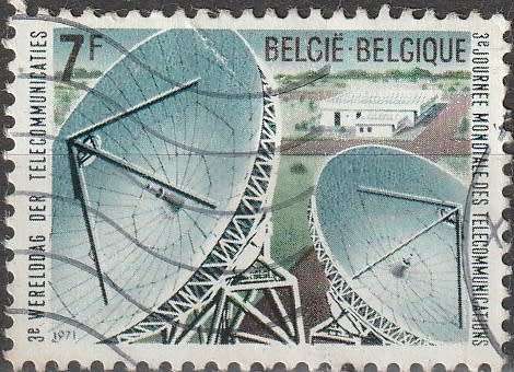 THEMATIC SPACE BELGIUM 1971 ULH CV R11 SG 2205