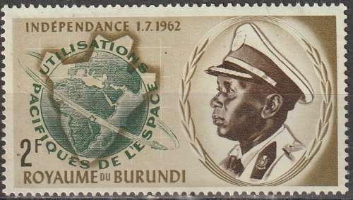 THEMATIC SPACE BURUNDI 1963 UMM CV R5.50 SG 28