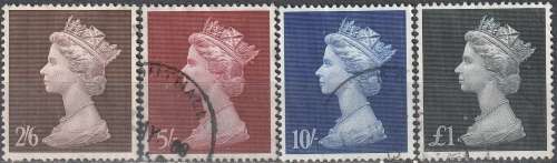 GB 1969 Queen Elizabeth II ULH CV R99 SG 787-90