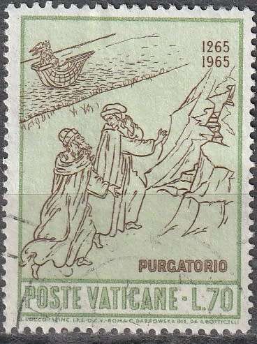 VATICAN CITY 1965 The 700th Anniversary of the Birth of Dante ULH CV R3.30 SG 456