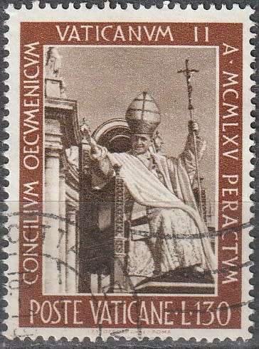 VATICAN CITY 1966 The Church Council ULH CV R5.50 SG 488