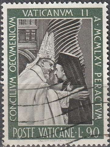 VATICAN CITY 1966 The Church Council ULH CV R3.30 SG 486