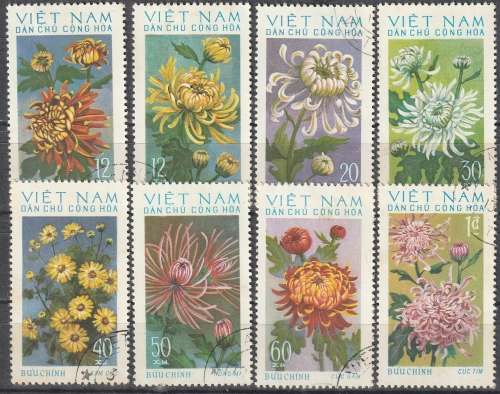 NORTH VIET NAM 1974 Chrysanthemums ULH CV R143 SG N772-79