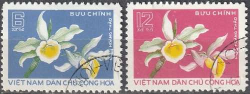 NORTH VIET NAM 1976 Orchids ULH CV R63.80 SG N848/9
