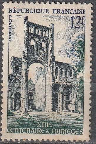 FRANCE 1954 The 300th Anniversary of the Jumiéges Church UMM CV R52.80 SG 1212