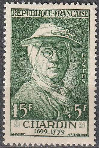 FRANCE 1956 Famous Frenchmen UMM CV R264 SG 1294