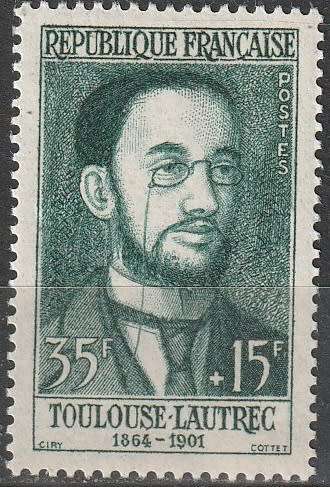 FRANCE 1958 Red Cross Charity - French Celebrities MM CV R82.50 SG 1395