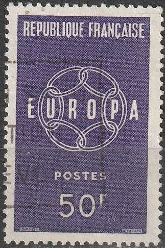 FRANCE 1959 EUROPA Stamps ULH CV R35.20 SG 1441