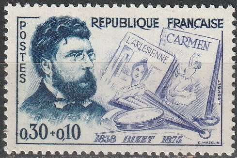 FRANCE 1960 Famous Men UMM CV R110 SG 1491