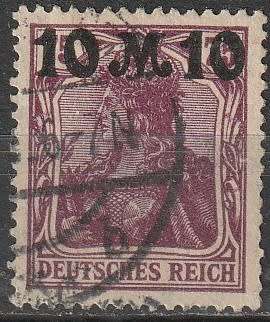 GERMAN REICH 1921 Germania Surcharged ULH SG 175