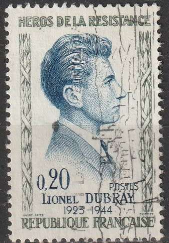 FRANCE 1961 Heroes of the resistance ULH  SG 1519