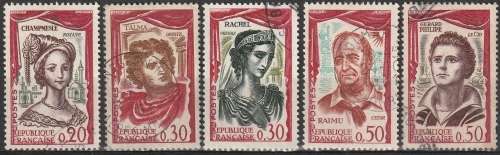 FRANCE 1961 French Actors and Actresses ULH  SG 1531-5