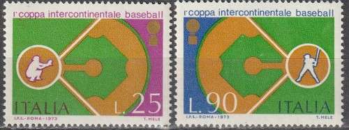 ITALY 1973 International Baseball Cup UMM SG 1362/3