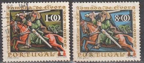 PORTUGAL 1966 The 800th Anniversary of the Recapture of Evora ULH SG 1292/3