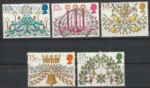 GB 1980 Christmas Stamps ULH SG 1138-42