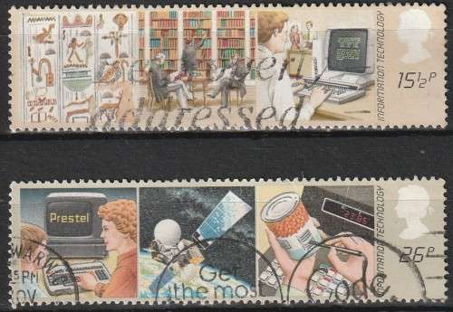 GB  1982 Information Technology ULH SG 1196/7
