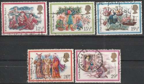 GB 1982 Christmas Stamps ULH SG 1202-6