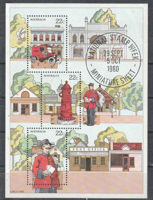AUSTRALIA 1980 National Stamp Week FINE MINT SG MS757