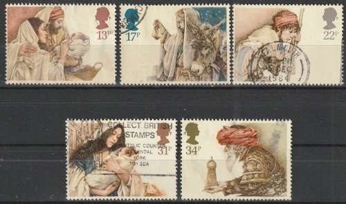 GB 1984 Christmas Stamps ULH SG 1267-71